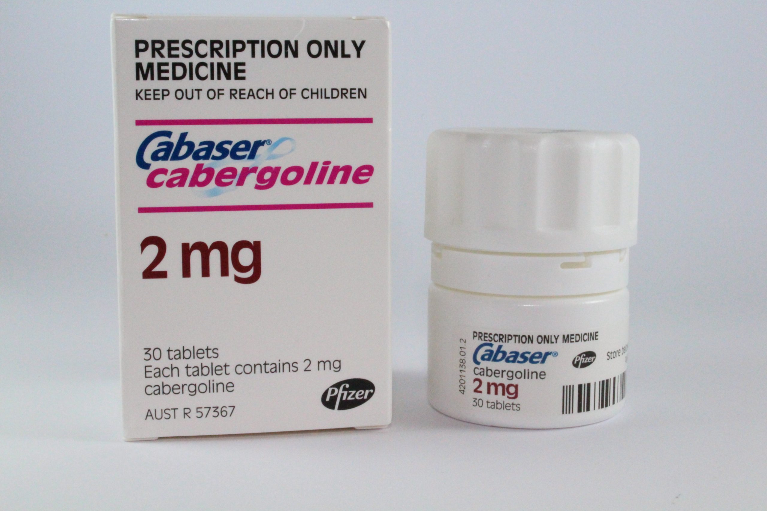 Pfizer Pharmaceutical Caberser 30 x 2mg Buy Cabergoline 2mg online Australia